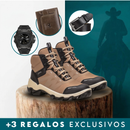 Bota Masculina Dry-Tech Ortopédica Impermeable y con Suela Antideslizante + 3 regalos: Reloj, Cinturón y Billetera