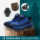 Bota Masculina Fusion Ortopédica de Seguridad Impermeable con Suela Antideslizante + 3 Regalos: Reloj, Cinturón y Billetera
