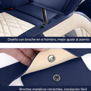 Funda de Asiento Universal Shield en Cuero Legítimo con Airbag + REGALOS: Alfombra de Cuero y Funda para Volante