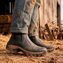 Kit de Bota Masculina Adventure de Cuero Legítimo y Suela Antideslizante +4 REGALOS: Billetera, Sombrero, Cinturón y Vaso Térmico