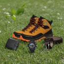 Kit de Bota Masculina Safety en cuero legítimo 100% (impermeable y antideslizante) + 3 regalos por tiempo limitado