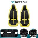 Funda de Auto Universal Iron en Cuero Legítimo con AirBag +REGALOS: Alfombra de Cuero y Funda para Volante