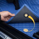 Kit completo de alfombras de cuero personalizadas para tu auto + REGALO: funda para volante