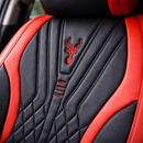 Funda para Auto Hunder Universal en Cuero Legítimo con Airbag Incorporado + REGALO: Alfombra y Funda para Volante