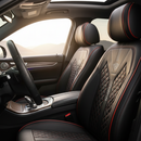 Funda para Auto Revox Universal en Cuero Legítimo con Airbag Integrado + REGALO: Alfombra y Funda para Volante